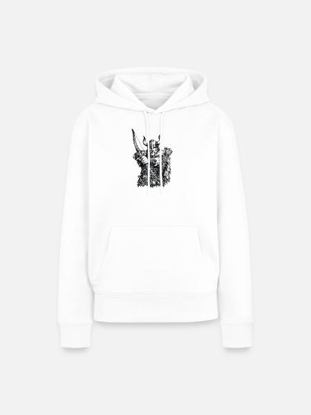 Wikinger Bogenschütze - Frauen Premium Bio Hoodie - Weiß