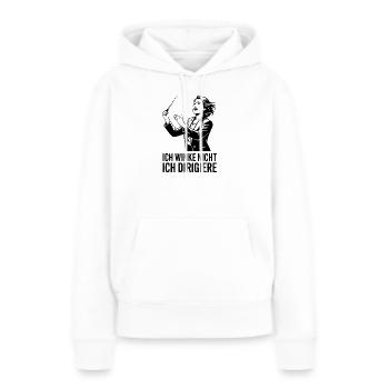Ich winke nicht ich dirigiere für Chorleiterin - Frauen Premium Bio Hoodie - Weiß - Vorne - Julia (174cm)