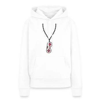 Halskette Schmuck alter Controller - Frauen Premium Bio Hoodie - Weiß - Vorne - Julia (174cm)