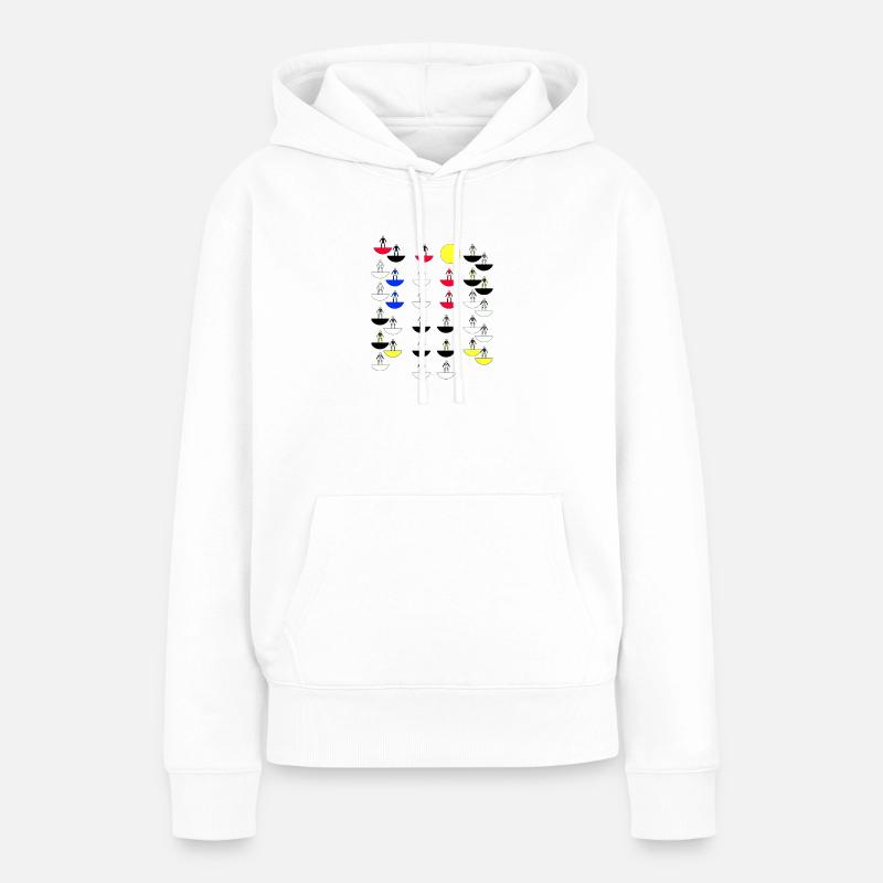 Sous-butée - Sweat à capuche Premium bio Femme - blanc