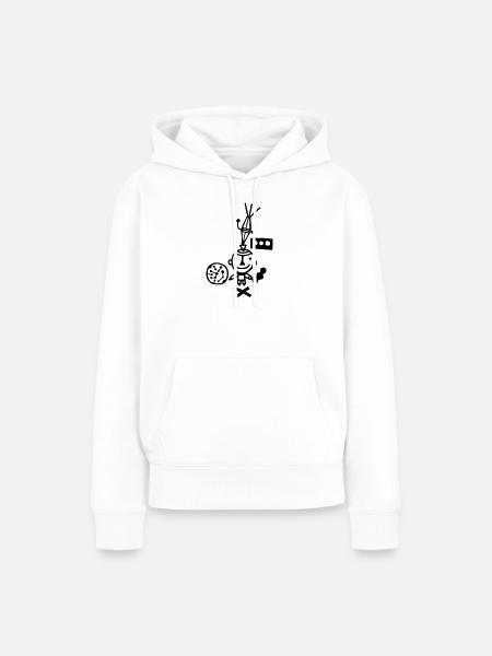 Glücksbringer - Frauen Premium Bio Hoodie - Weiß