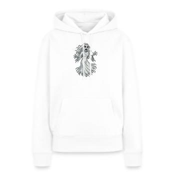 Die Scream-Frau Edvard Munch - Frauen Premium Bio Hoodie - Weiß - Vorne - Julia (174cm)