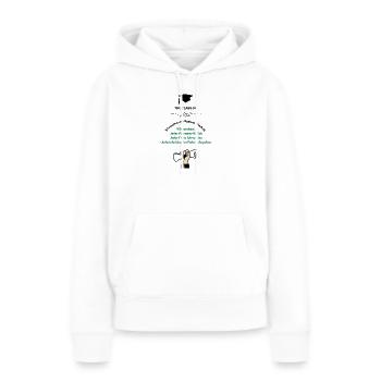 Schulabschluss Design 2026 - Frauen Premium Bio Hoodie - Weiß - Vorne - Julia (174cm)