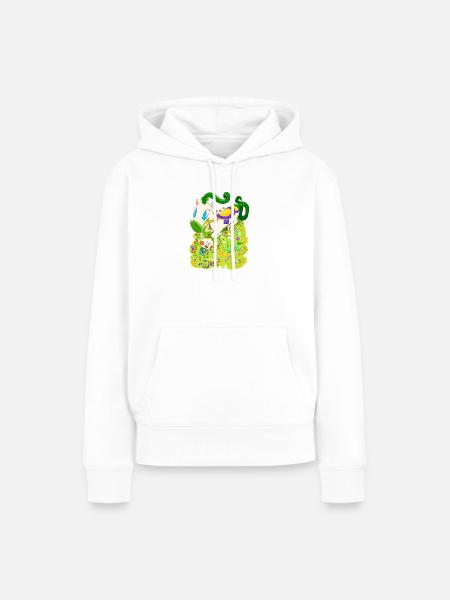 Verschnaufpause - Frauen Premium Bio Hoodie - Weiß