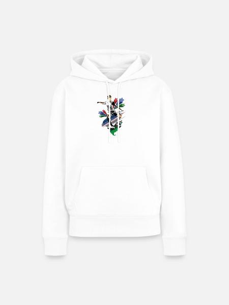 Usbekistan – Usbekistan – Flaggen - Frauen Premium Bio Hoodie - Weiß