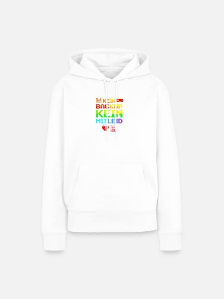 Kein Backup Kein Mitleid IT-Berater Admin - Frauen Premium Bio Hoodie - Weiß
