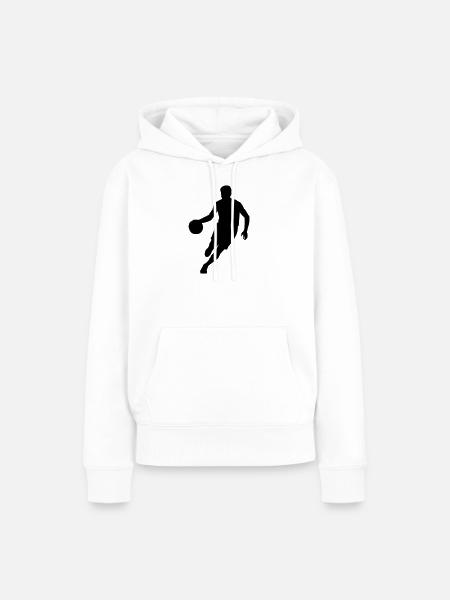 Basketball  - Frauen Premium Bio Hoodie - Weiß