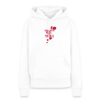 Jahr 1983 - Frauen Premium Bio Hoodie - Weiß - Vorne - Julia (174cm)