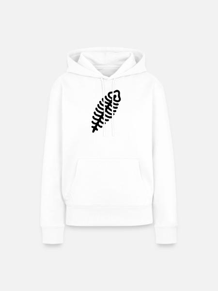 Fossil - Frauen Premium Bio Hoodie - Weiß