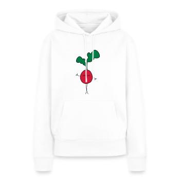 Radish doodle - Women’s Premium Organic Hoodie - white - Front - Julia (174cm)