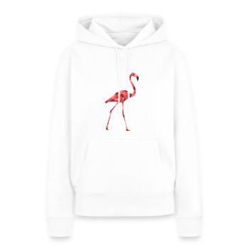 flamingo - Women’s Premium Organic Hoodie - white - Front - Julia (174cm)