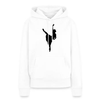 ballerina - Frauen Premium Bio Hoodie - Weiß - Vorne - Julia (174cm)