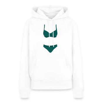 bikini - Frauen Premium Bio Hoodie - Weiß - Vorne - Julia (174cm)