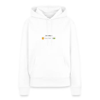 Aktuell im Flugmodus Lustig Introvertiert Offline - Frauen Premium Bio Hoodie - Weiß - Vorne - Julia (174cm)