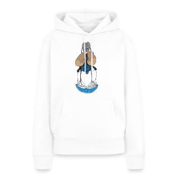 Aerobatic Paragliding - Frauen Premium Bio Hoodie - Weiß - Vorne - Julia (174cm)