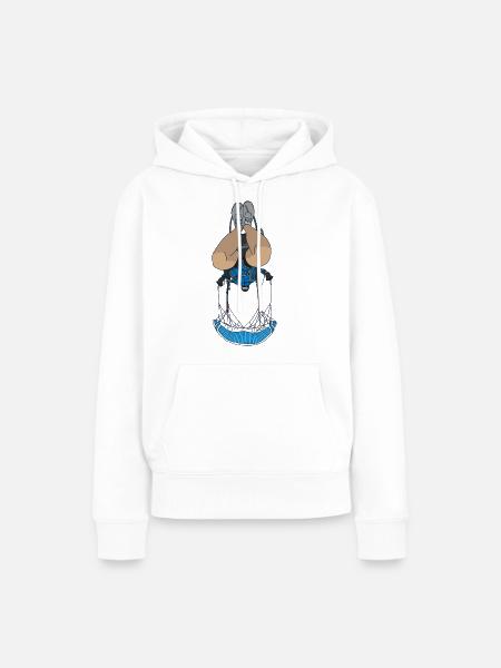 Aerobatic Paragliding - Frauen Premium Bio Hoodie - Weiß