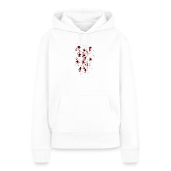 Einschusslöcher - Frauen Premium Bio Hoodie - Weiß - Vorne - Julia (174cm)