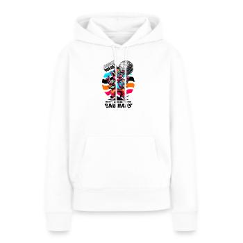 Lustige Tanz Sau - Frauen Premium Bio Hoodie - Weiß - Vorne - Julia (174cm)