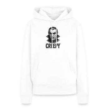 Vampire terrifiant - Halloween - Sweat à capuche Premium bio Femme - blanc - Devant - Julia (174cm)