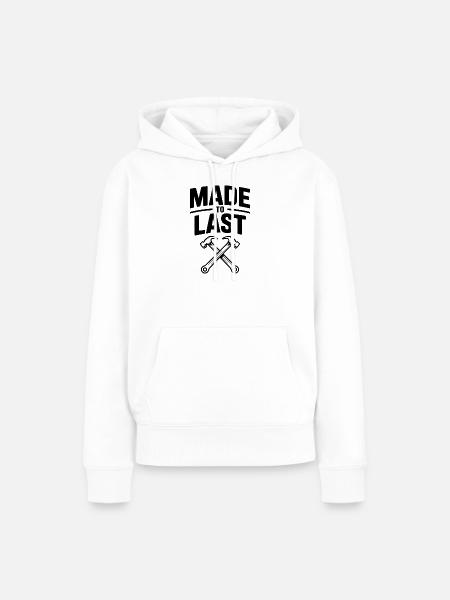 Gemacht für die Ewigkeit - Frauen Premium Bio Hoodie - Weiß
