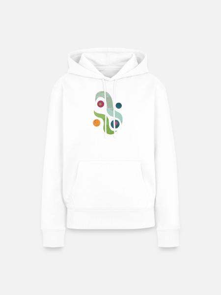 yoga-design_46 - Frauen Premium Bio Hoodie - Weiß