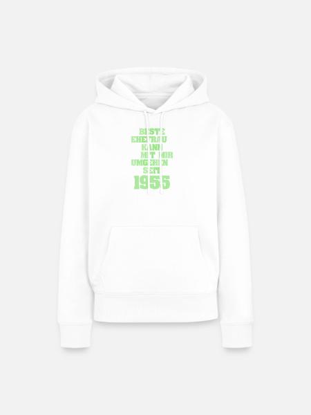 1955 - Frauen Premium Bio Hoodie - Weiß