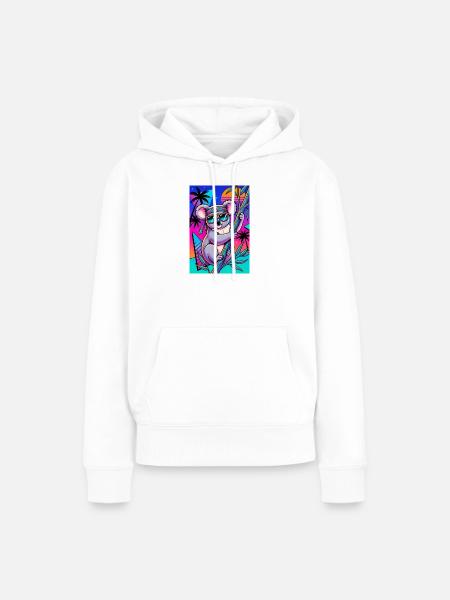 Koala - Frauen Premium Bio Hoodie - Weiß