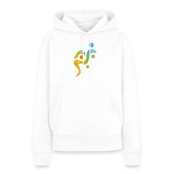 Yoga design_27 - Women’s Premium Organic Hoodie - white - Front - Julia (174cm)