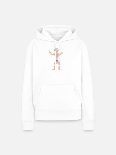 Wassermann - Frauen Premium Bio Hoodie - Weiß