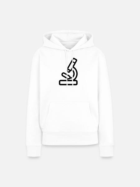Mikroskop - Frauen Premium Bio Hoodie - Weiß