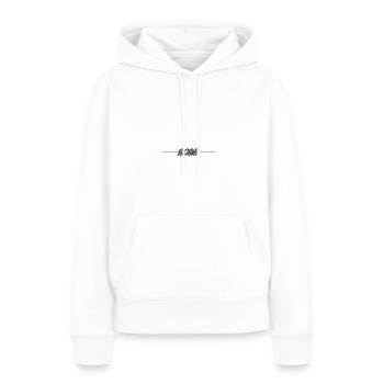 2025 Linie - Frauen Premium Bio Hoodie - Weiß - Vorne - Julia (174cm)