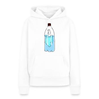Polarbär in Not - Frauen Premium Bio Hoodie - Weiß - Vorne - Julia (174cm)