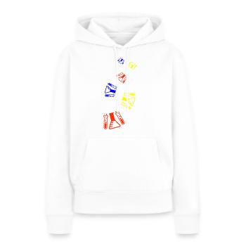 Reagenzglas chemiker - Frauen Premium Bio Hoodie - Weiß - Vorne - Julia (174cm)