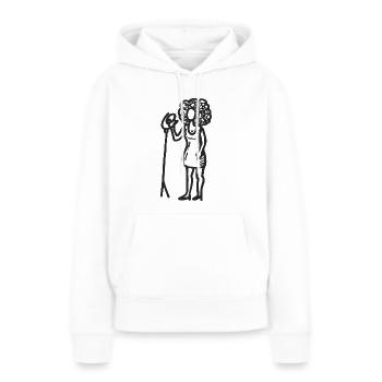 Chanteuse chanteuse - Sweat à capuche Premium bio Femme - blanc - Devant - Julia (174cm)