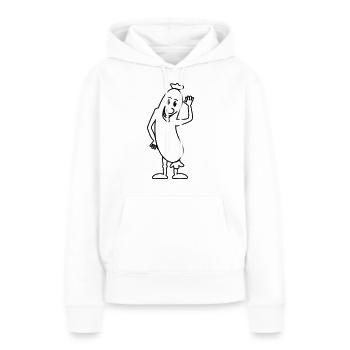 Wurst - Frauen Premium Bio Hoodie - Weiß - Vorne - Julia (174cm)