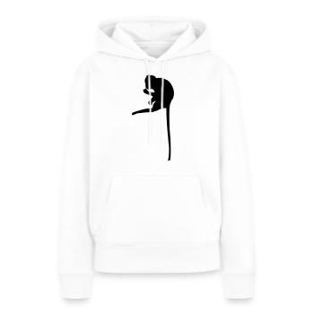 singe sur branche - Sweat à capuche Premium bio Femme - blanc - Devant - Julia (174cm)