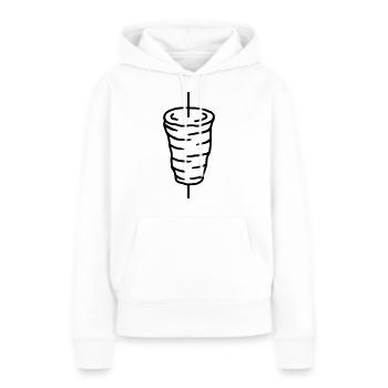 Döner am Spieß - Frauen Premium Bio Hoodie - Weiß - Vorne - Julia (174cm)