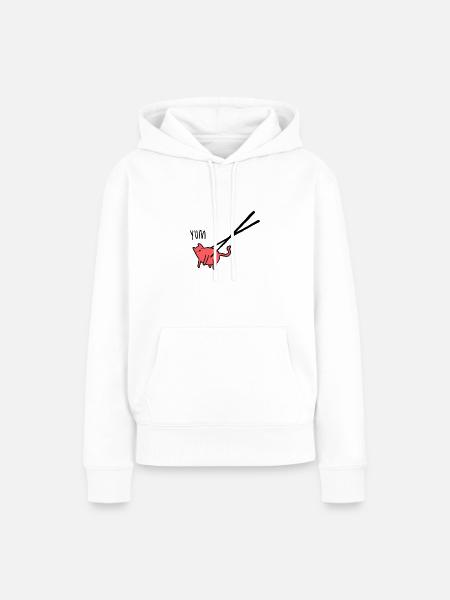 suchi cat - Frauen Premium Bio Hoodie - Weiß