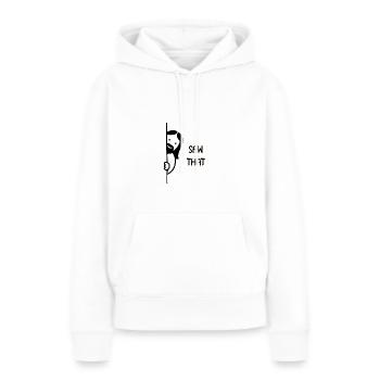 Jésus Freak Jésus Christ Meme Bible Chrétienne - Sweat à capuche Premium bio Femme - blanc - Devant - Julia (174cm)