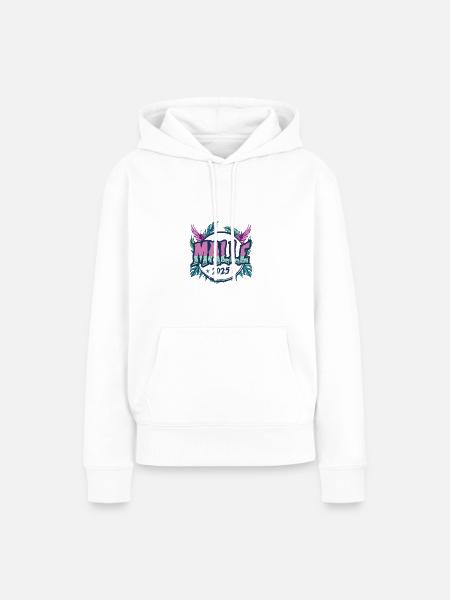 Malle 2025 Urlaub - Frauen Premium Bio Hoodie - Weiß