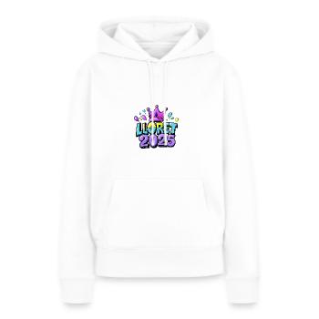 Lloret de Mar 2025 - Sweat à capuche Premium bio Femme - blanc - Devant - Julia (174cm)