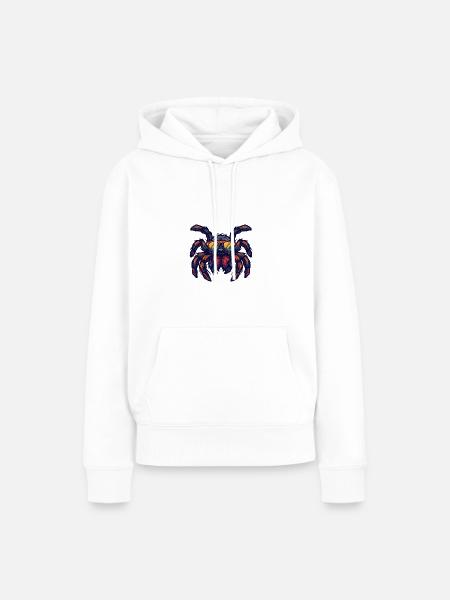 Spinne Tarantula Tier - Frauen Premium Bio Hoodie - Weiß