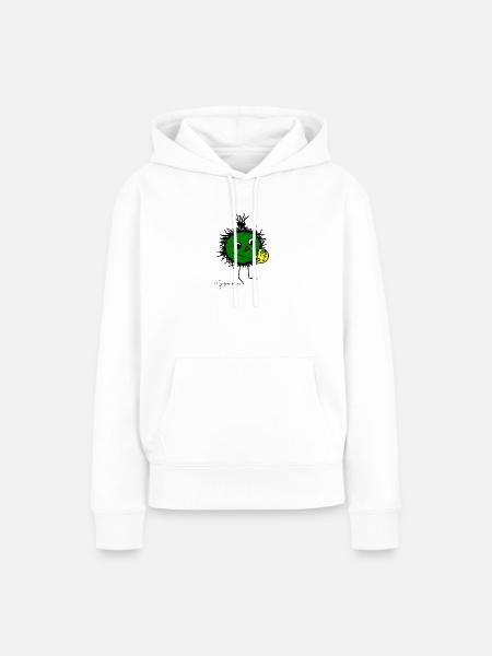 Flauschtier: "Lecker!" © Chyropterum Innoxius - Frauen Premium Bio Hoodie - Weiß