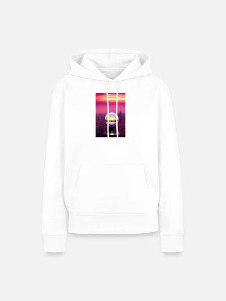 Stadt Kugel - Frauen Premium Bio Hoodie - Weiß