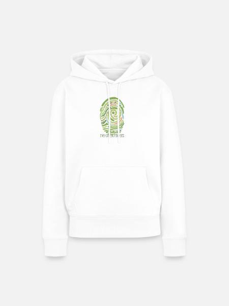 Garten-Fingerabdruck - Frauen Premium Bio Hoodie - Weiß