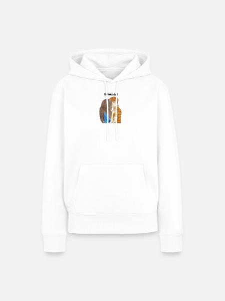 nevermind - Frauen Premium Bio Hoodie - Weiß