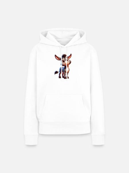 Esel Esel Schnuller Maultier - Frauen Premium Bio Hoodie - Weiß