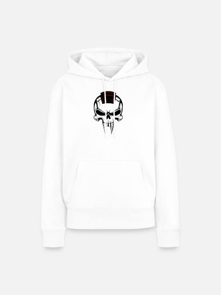 Vampirschädel - Frauen Premium Bio Hoodie - Weiß