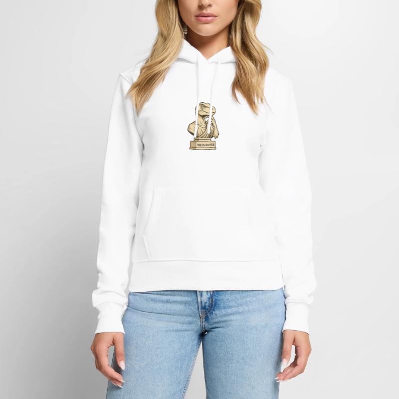 Philosoraptor Sweat à capuche Premium bio Femme