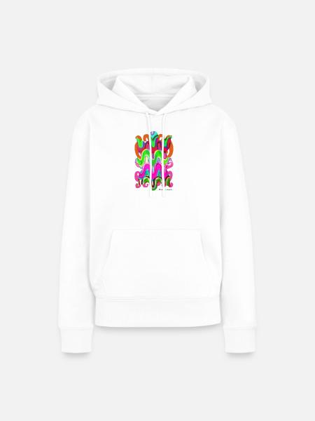formen-wandteppich-2023-2_-10- - Frauen Premium Bio Hoodie - Weiß